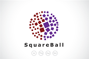 Square Ball Logo Template