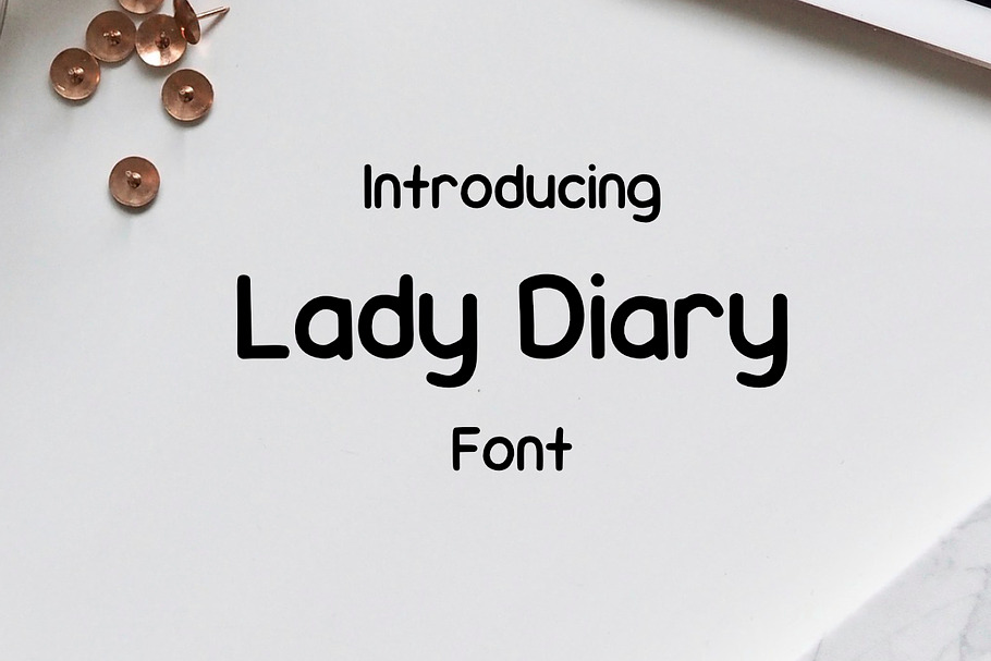 Lady Diary Font in Sans-Serif Fonts - product preview 8