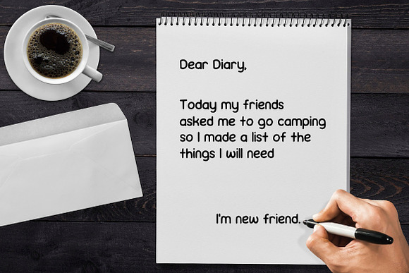 Lady Diary Font in Sans-Serif Fonts - product preview 2