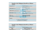Philippines passport visa sticker