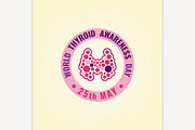 Thyroid Day Emblem