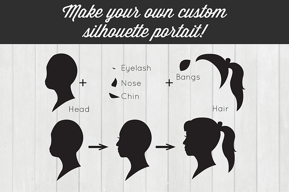 Silhouette Portrait Creator Kit in Illustrations - product preview 1
