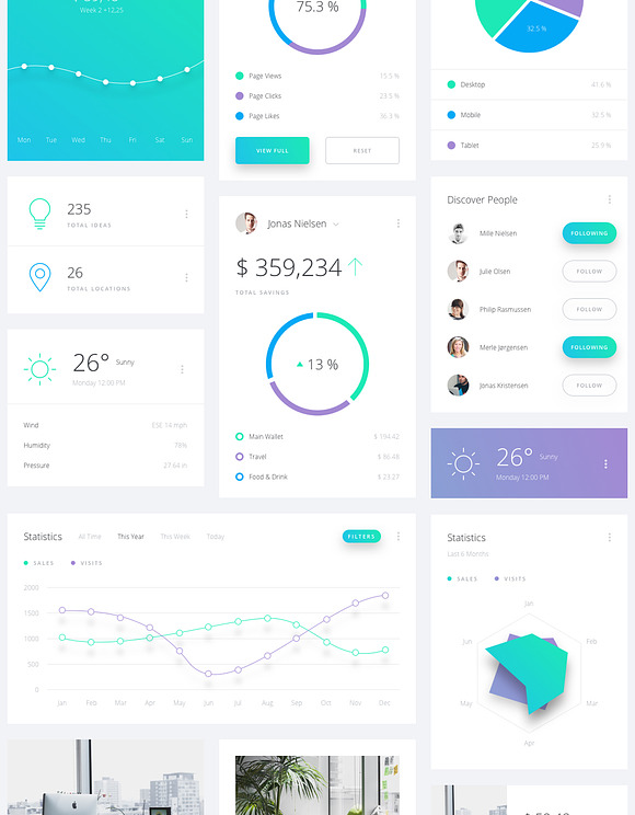 Datta - Dashboard UI Kit for Xd in UI Kits and Libraries - product preview 12