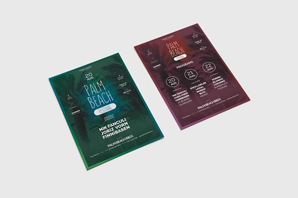 Palm Beach Festival Flyer in Flyer Templates - product preview 5