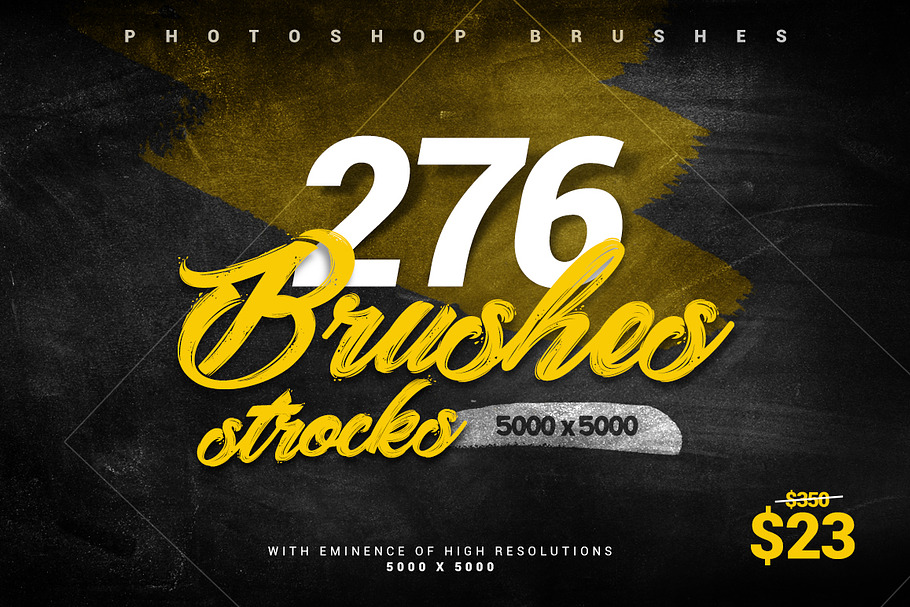 276 Stroke Brushes in Photoshop Brushes - product preview 8