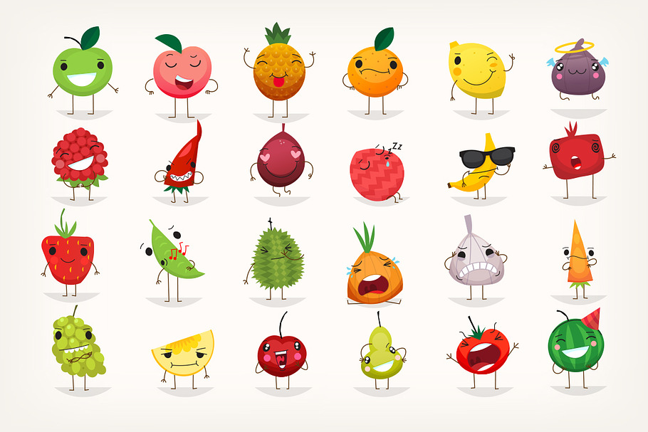 Fruit emoticons in Objects - product preview 8