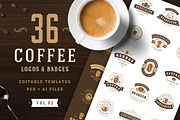 36 Coffee Logos and Badges