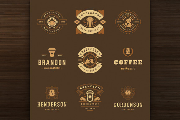 36 Coffee Logos and Badges in Logo Templates - product preview 7