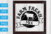 Milk SVG Dairy Cow SVG Cut File