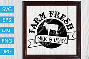 Milk and Dairy SVG Cutting File