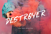 Destroyer — Brush Font