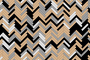 Black, white, and grey timber wood slats floor. Pattern background, 3d illustration