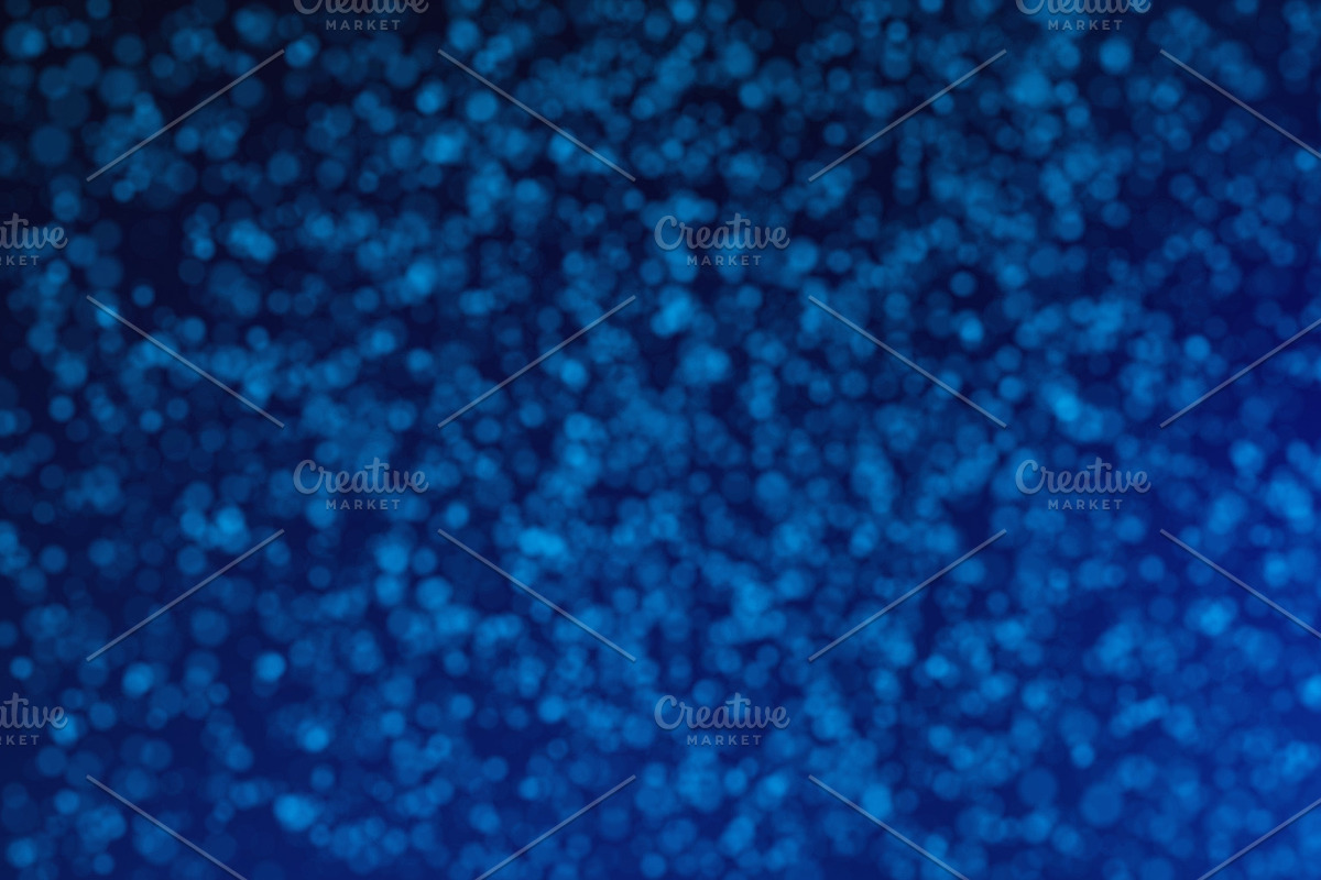 Abstract blue bokeh blurry background for technology concept, 3d illustration in Illustrations - product preview 8