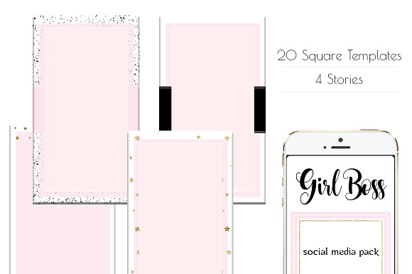 Social Media/Instagram/GirlBoss in Instagram Templates - product preview 1
