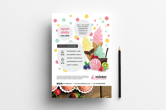 Ice cream Shop Templates Pack in Flyer Templates - product preview 2
