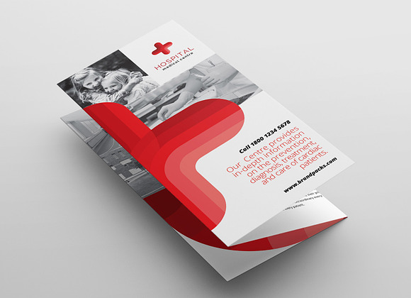 Medical Trifold Brochure Template in Brochure Templates - product preview 2