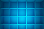 3D rendering of abstract cubes, technology background