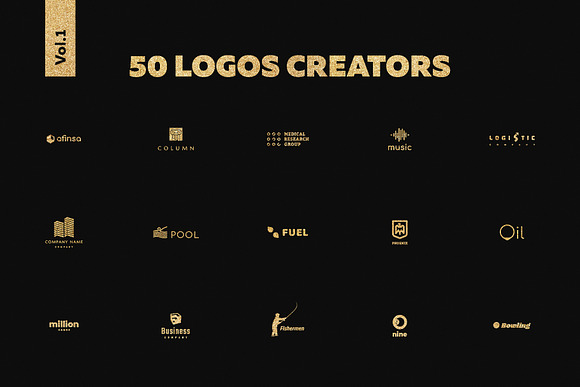 50 Logos Creators Vol.1 in Logo Templates - product preview 2