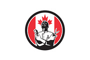 Canadian Barber Canada Flag Icon