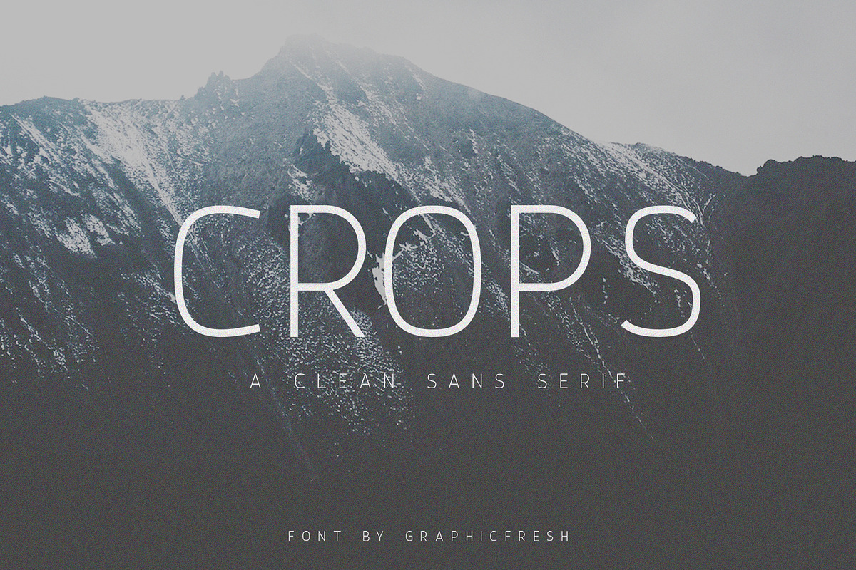 Crops - A Clean Sans Serif in Sans-Serif Fonts - product preview 8
