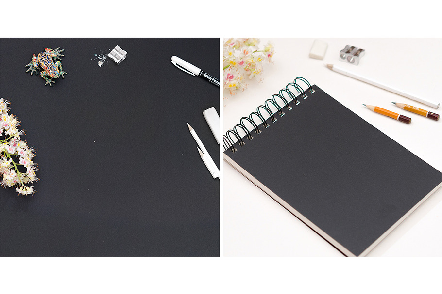 2 Black Backgrounds for Artists in Mockup Templates - product preview 8
