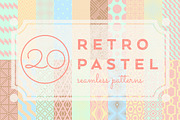 Vintage Pastel Geometric Seamles Set