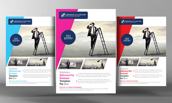 5 Corporate Agency Flyers Ads Bundle in Flyer Templates - product preview 4