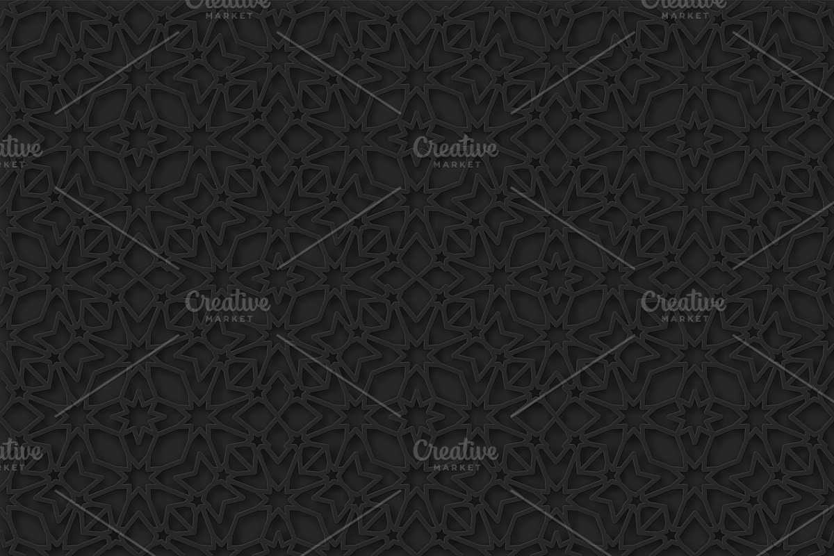 Arabic pattern background. Islamic ornament vector. in Textures - product preview 8