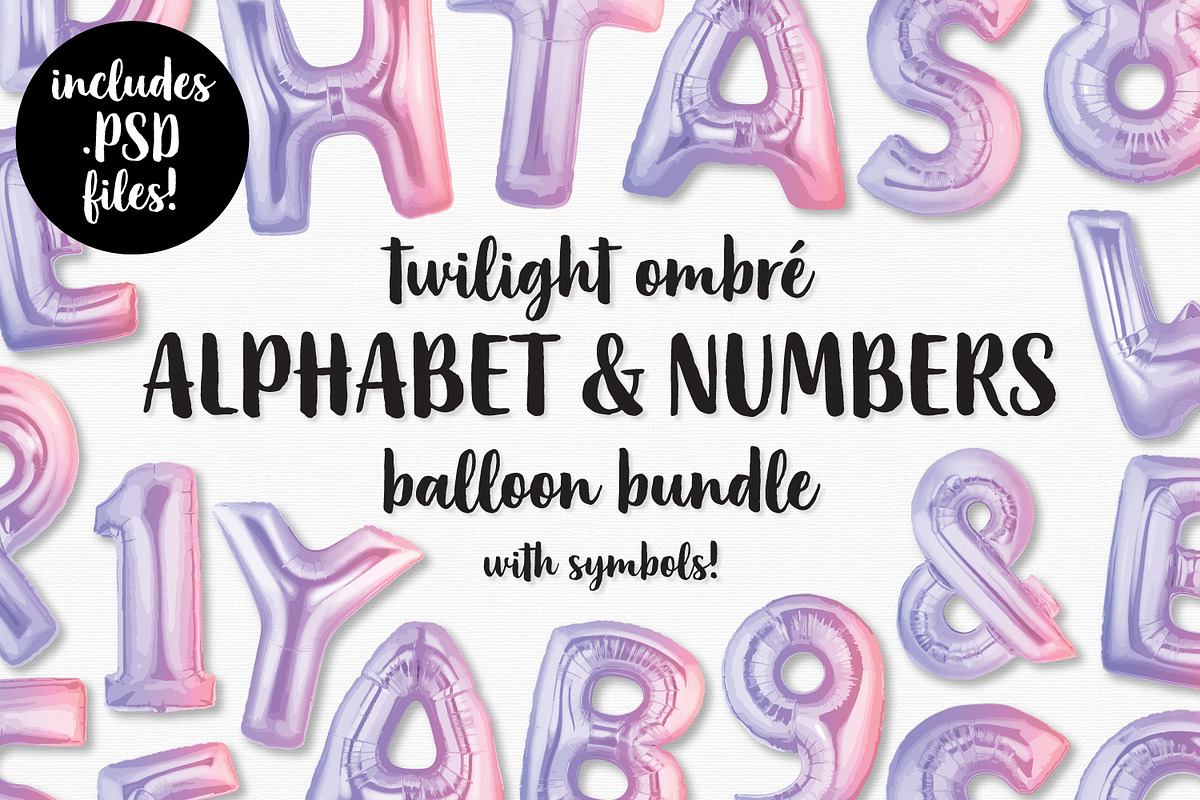 Twilight Ombre Foil Balloon Pack in Objects - product preview 8