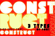 Construct | Three Weight Font Family