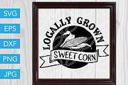 Locally Grown Sweet Corn SVG