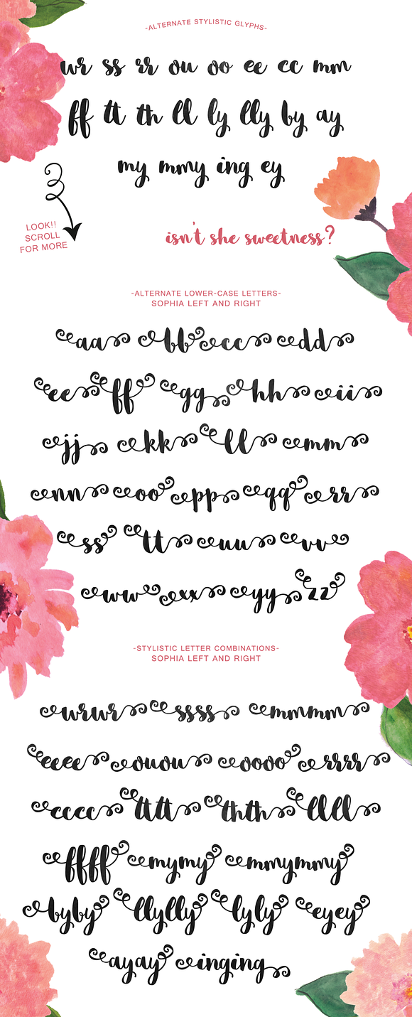 Sophia Hand-lettered in Script Fonts - product preview 1
