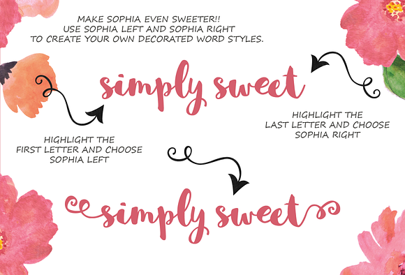 Sophia Hand-lettered in Script Fonts - product preview 2