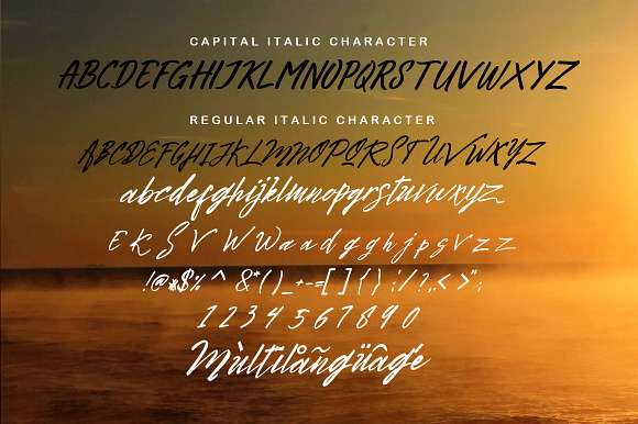 Bright Sunshine "Font Duo" in Script Fonts - product preview 8