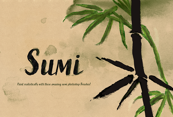 50 Sumi Brush Pack-Photoshop Brushes in Photoshop Brushes - product preview 7