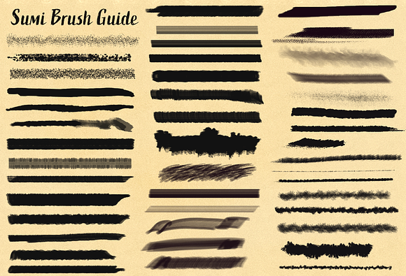 50 Sumi Brush Pack-Photoshop Brushes in Photoshop Brushes - product preview 8