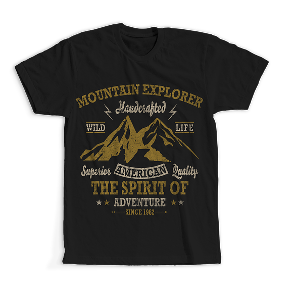 Mountain Explorer 1 T-shirt Design in Illustrations - product preview 1