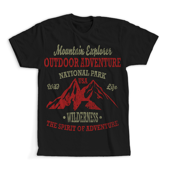 Mountain Explorer 2 T-shirt Design in Illustrations - product preview 1