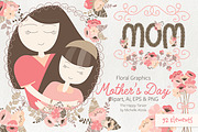 Mother's Day Clipart & Vector #16