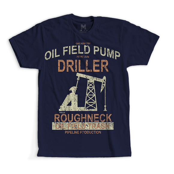 Oil Field Pump T-shirt Design in Illustrations - product preview 1