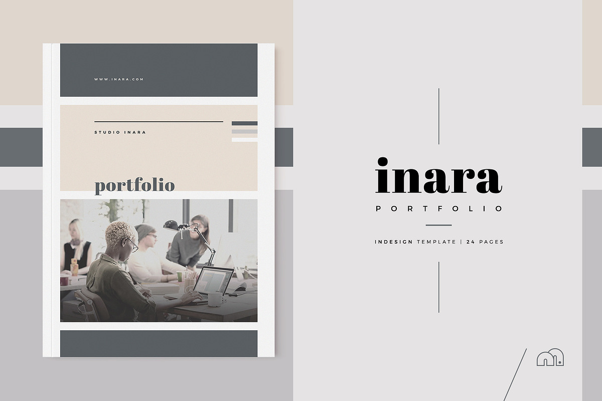 Verbazingwekkend Portfolio - Inara | Creative Brochure Templates ~ Creative Market KL-59