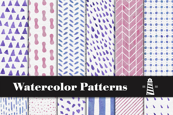 Colorful Watercolor Patterns