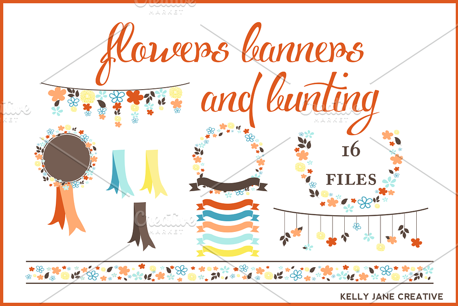 Flowers, Banners, & Bunting -Autumn
