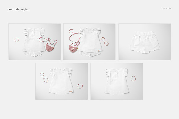 Baby Blouse & Shorts Mockup Set in Product Mockups - product preview 2