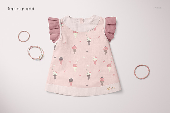 Baby Blouse & Shorts Mockup Set in Product Mockups - product preview 6
