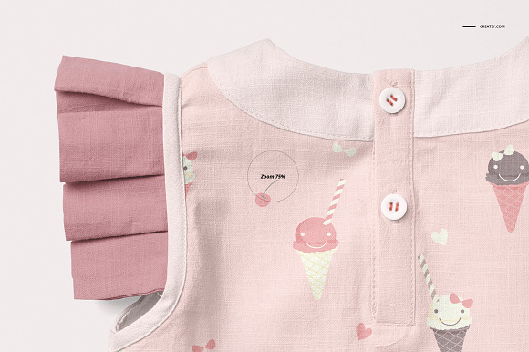 Baby Blouse & Shorts Mockup Set in Product Mockups - product preview 10