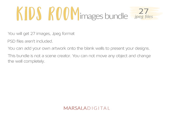 Kids Room Images Bundle - set of 27 in Product Mockups - product preview 4