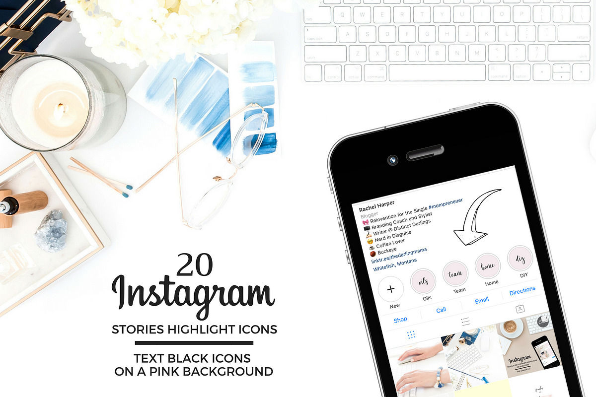 TEXT Theme Instagram Icons in Instagram Templates - product preview 8