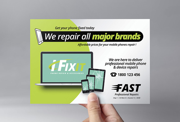 Phone Repair Shop Templates Pack in Flyer Templates - product preview 4