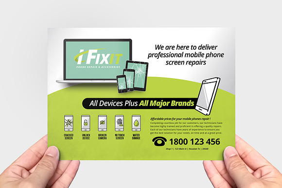 Phone Repair Shop Templates Pack in Flyer Templates - product preview 5
